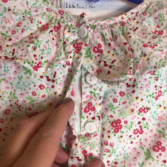 The Oaks Apparel Floral Lined  Girls Dress Size 4 - Picture 5 of 8